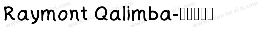 Raymont Qalimba字体转换